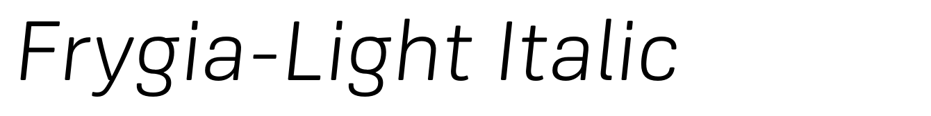Frygia-Light Italic